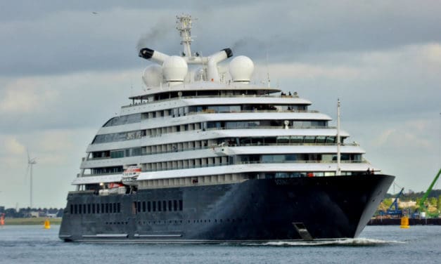 Extreem luxe mini-cruiseschip Scenic Eclipse in Rotterdam te zien
