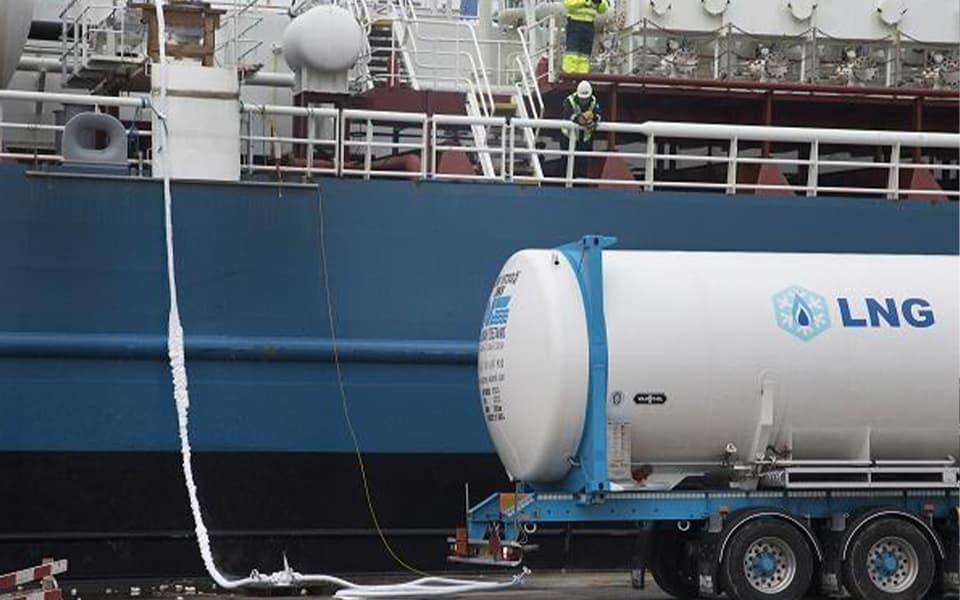 Bekendmaking besluit passeerafstanden tot een LNG-bunkerschip bezig met een LNG-bunkering