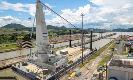 Damen concludes Keel Laying on 75-metre Crane Barge  for a project in Panama