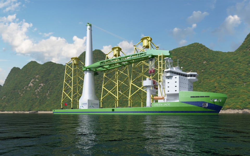 Nieuw windmolen-installatieschip van DEME haalt groene stroom uit restwarmte met 8 efficiency PACKs van Orcan Energy AG