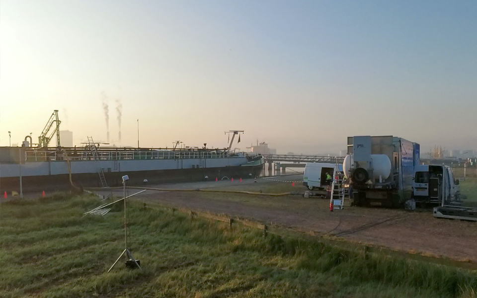 Amsterdamse haven faciliteert ontgassingstesten voor binnenvaartschepen