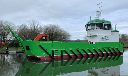 Damen delivers new LUV 1908 aquaculture support vessel to Organic Sea Harvest