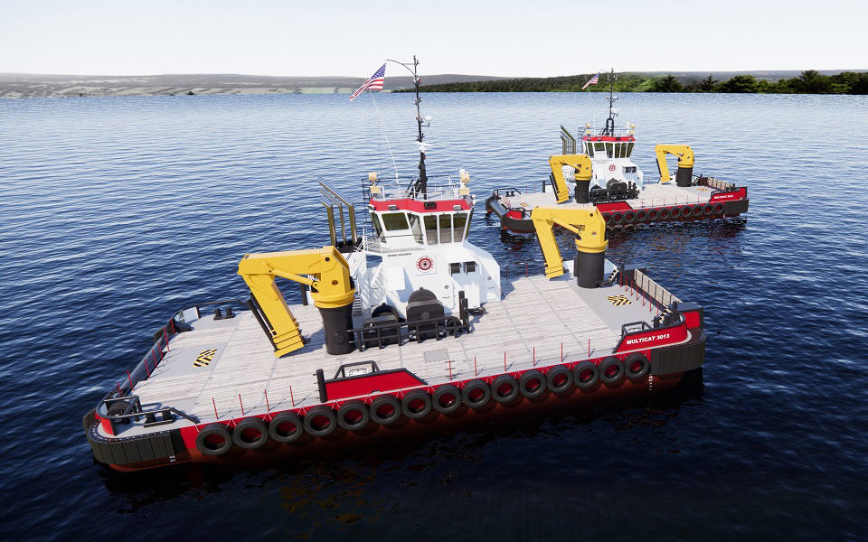 Damen & Conrad Shipyard enter license agreement to build first US Multi Cats for Great Lakes Dredge & Dock