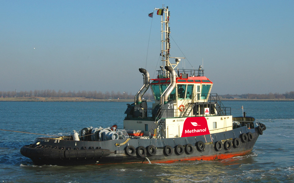 Antwerpen bouwt sleepboot op methanol