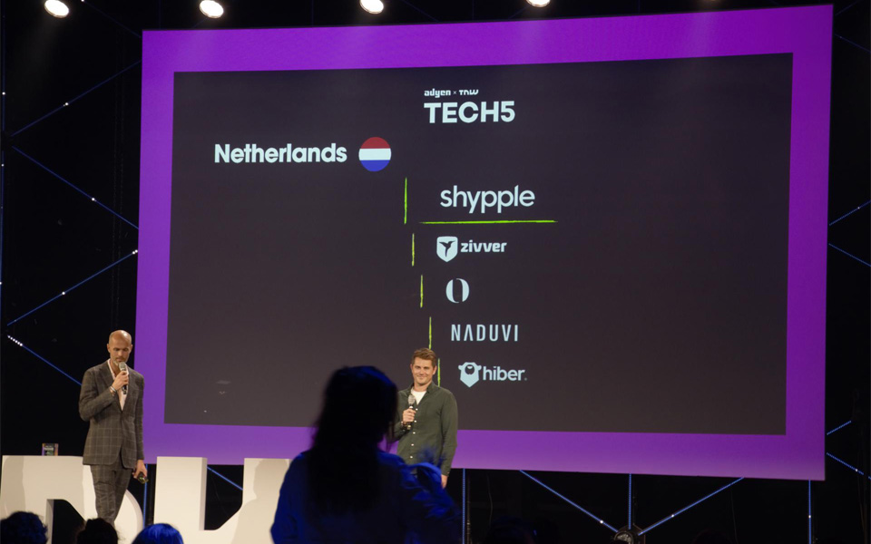 Shypple wint Nederlandse Tech5 award 2021 tijdens The Next Web