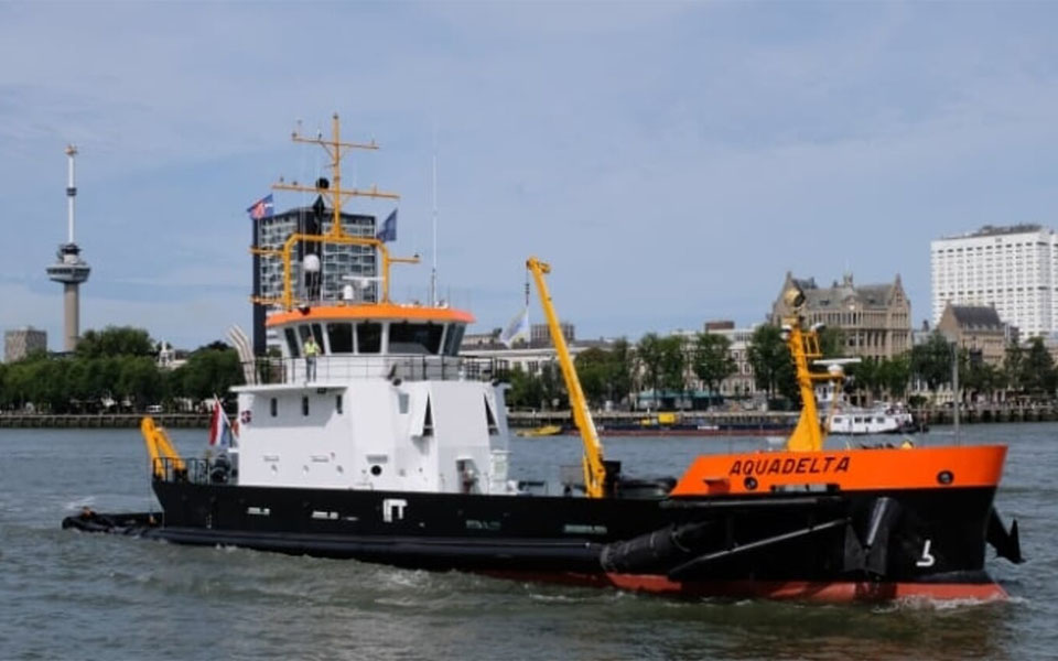 Presentatie Aquadelta, nieuw waterinjectievaartuig van Van der Kamp