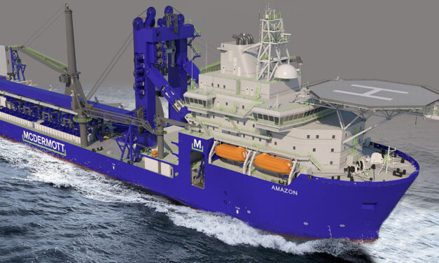 Royal IHC levert uniek J-lay schip AMAZON aan McDermott International
