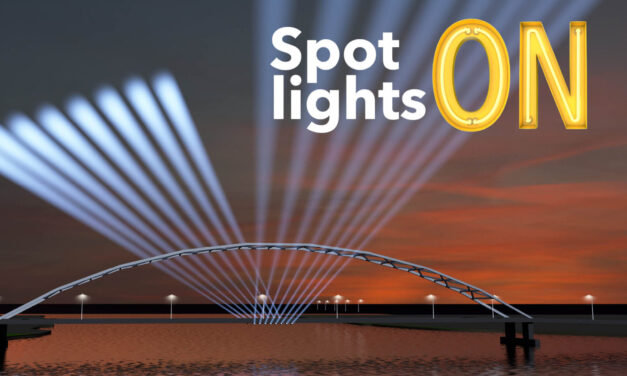 Lichtspektakel zet bruggen en drierivierenpunt Drechtsteden regio in de spotlights
