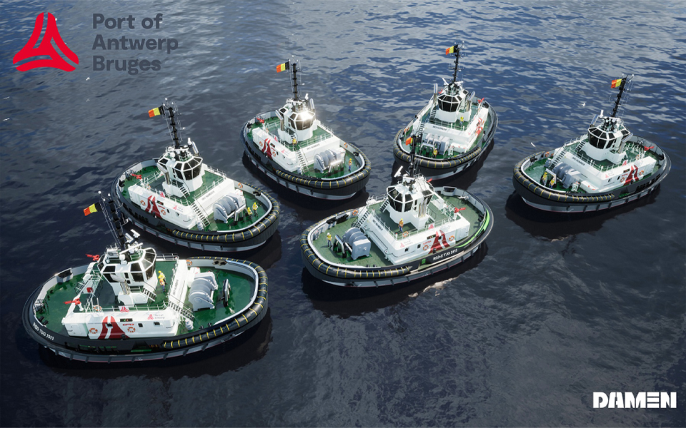Damen Shipyards signs contract with Port of Antwerp-Bruges for supply of six new RSD Tugs
