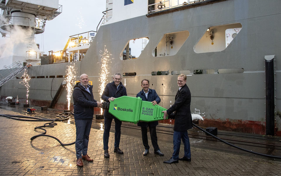 Boskalis commissions 2 GWh shore power facility in Rotterdam