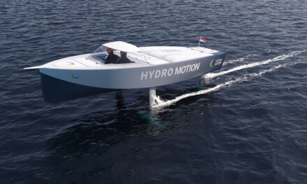 Student en presenteren ontwerp van waterstof boot voor eerste Noordzee oversteek op waterstof