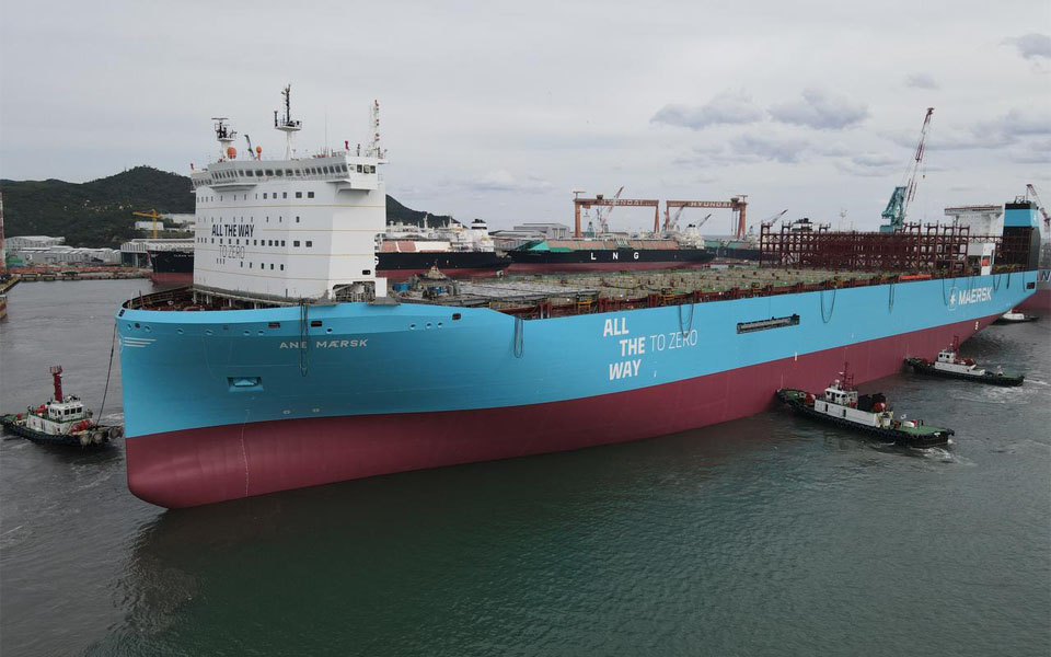 Methanol-primeur voor Ane Maersk